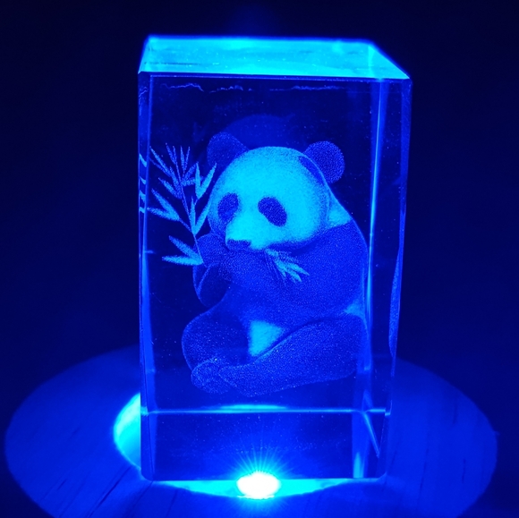 Panda Bear Crystal USB Light - Picture 5 of 6